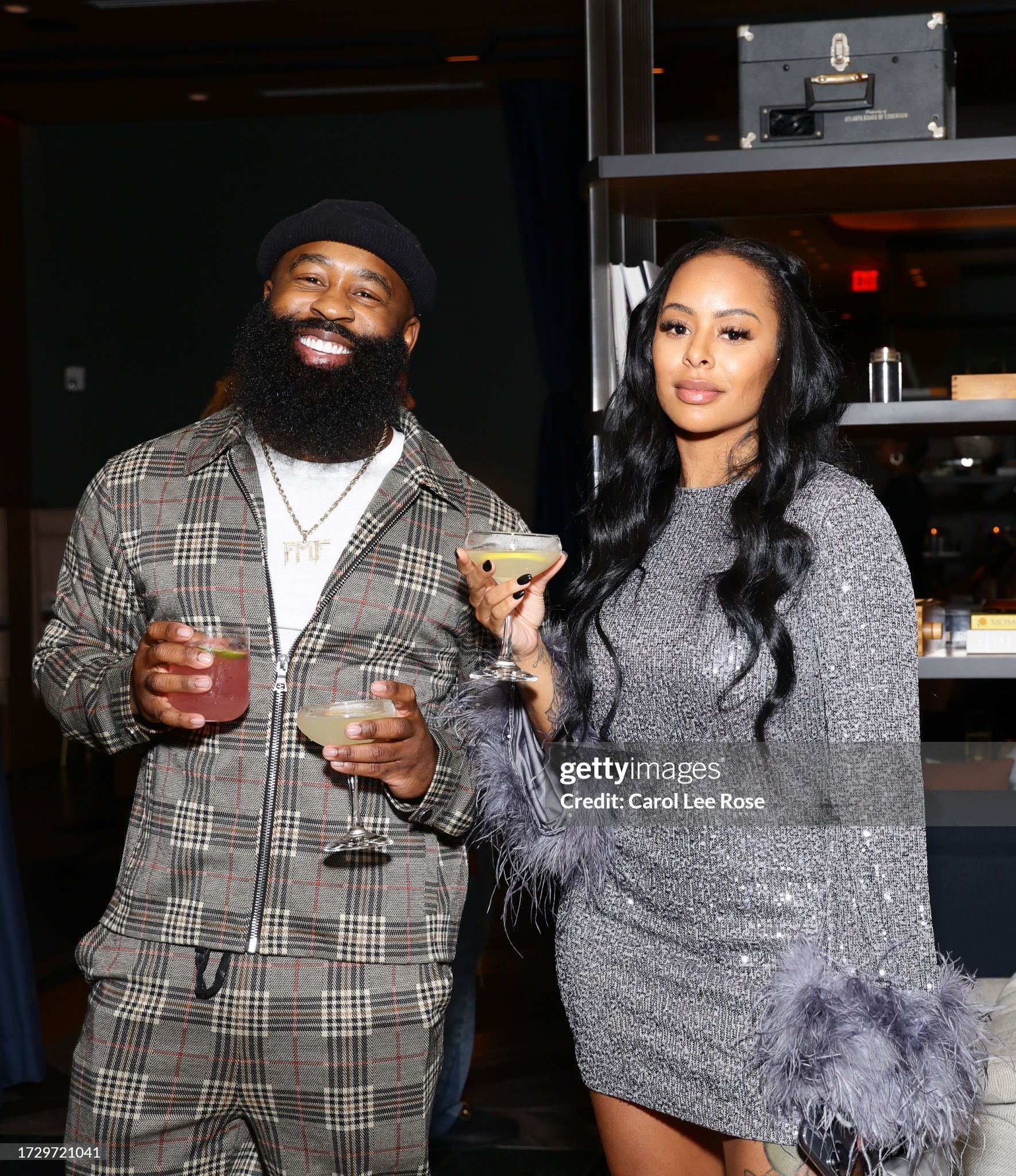 T.C. Cooper and Alexis Skyy attending Tameka Foster Raymond's Here I Stand relaunch event in Atlanta